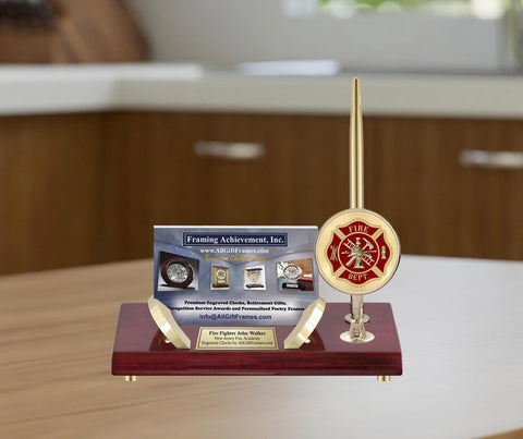 Engrave name Firefighter congratulation Fireman award gift fire fighter academy