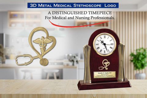 Personalize BSN registered nurse engraved clock nursing practice school graduate