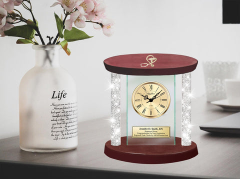 Medical nursing school graduation gift clock nurse doctor retirement award
