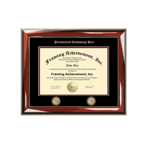 Graduation Diploma Frame Holder University Major Double Logo Embossed Certificate Framing Document License Case Gift Seal College State Board