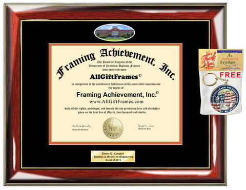 Houston Christian University diploma frame degree school HCU graduation gift graduate holder HBU graduation plaque