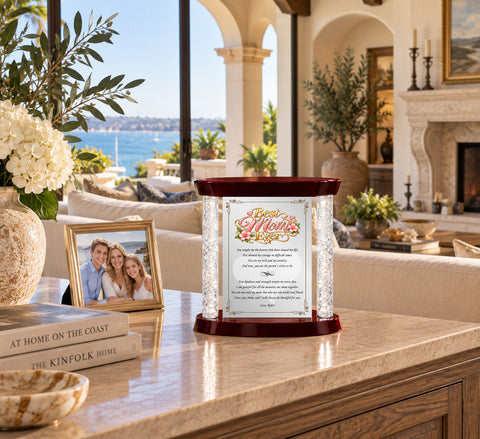 Mom thank you gift personalize plaque mothers day love appreciation birthday support graduation wedding son daughter