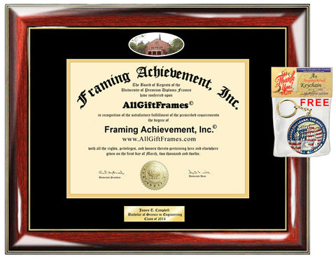 Pacific Lutheran University diploma frame picture certificate framing PLU graduation gift graduate document holder engraved