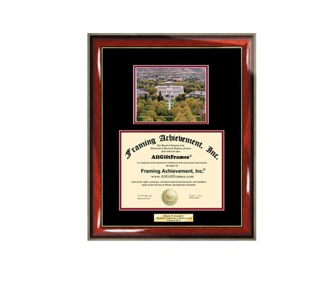 Diploma Frame University of Utah Graduation Gift Idea Engraved Picture Frames Engraving Degree Cheap Graduate Bachelor Masters MBA PHD Doctorate School