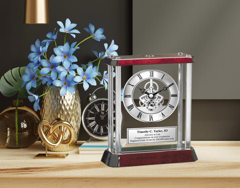 Attorney lawyer engrave clock law school student graduation gift retirement