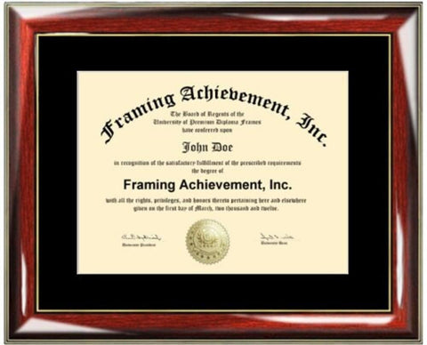 College Diploma Frame Single Black Mat Degree Graduate University Frame High School Certificate License Framing Graduation