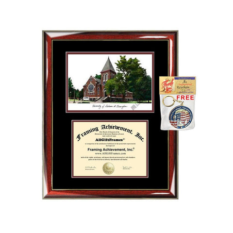 University of Alabama Birmingham diploma frame lithograph UAB campus image certificate degree frames framing gift graduation plaque college