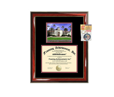 SDSU diploma frame San Diego State University certificate framing graduation Cal State document college plaque campus photo