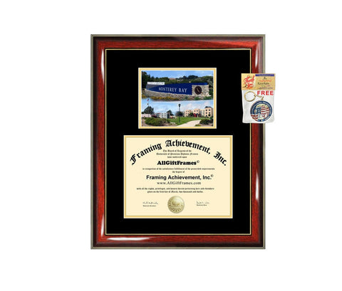 CSUMB diploma frame campus photo California State University Monterey Bay certificate framing graduation Cal State document college plaque