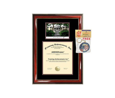 Mary Baldwin College diploma frame lithograph campus image MBC certificate degree frames framing gift graduation plaque college graduate