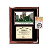 Columbia College Chicago diploma frames lithograph frame campus image sketch framing graduation degree gift college plaque certificate grad