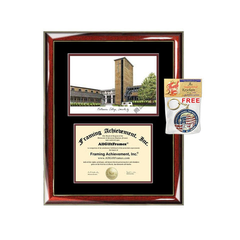 Bellarmine College diploma frames Bellarmine lithograph frame certificate framing campus sketch graduation degree gift college grad case