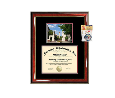 Indiana University diploma frame campus certificate graduate college degree frames Bloomington framing gift university graduation plaque
