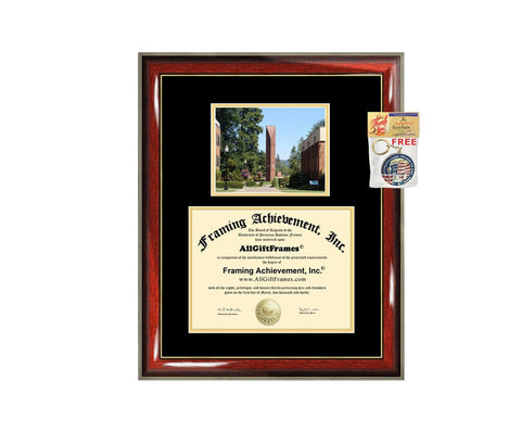 George Fox University diploma frame GFU degree frames framing gift graduation plaque document campus certificate college graduate