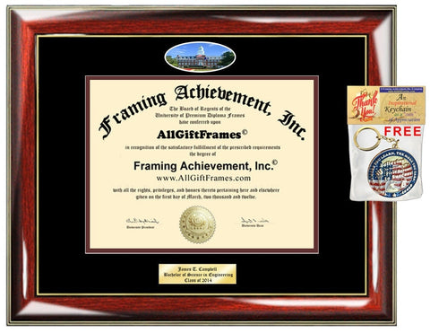Transylvania University diploma frame campus picture degree case certificate Personalized Bachelor Master Doctorate phd mba Engrave Case