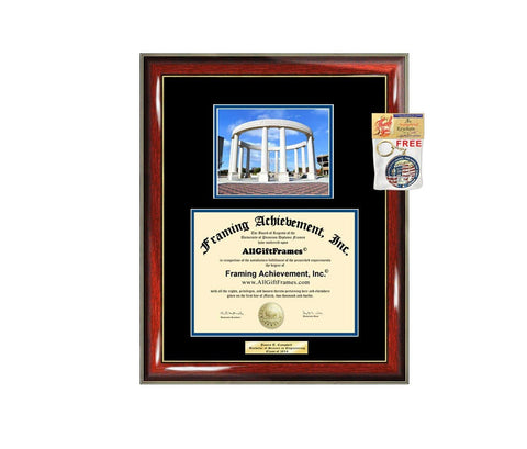 Diploma Frame University of Illinois Springfield UIS Graduation Gift Idea Engraved Picture Frames Engraving Degree Cheap Bachelor Masters MBA PHD Doctorate School
