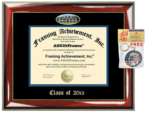 Custom Diploma Frame Embossed McNeese State University College Best Graduation Degree Frame Double McNeese State Campus Fisheye Picture Cheap Degree Gift