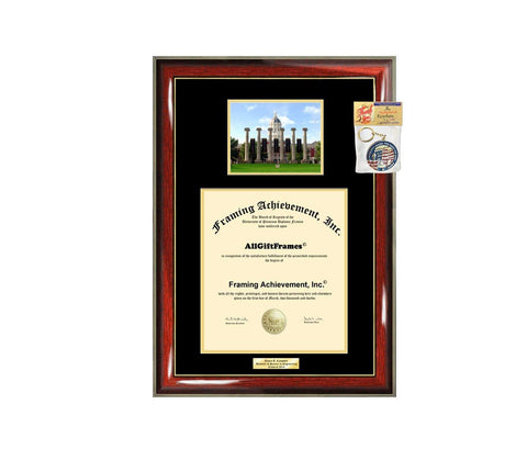 Diploma Frame University of Missouri Columbia Graduation Gift Idea Engraved Picture Frames Engraving Degree Cheap Graduate Bachelor Masters MBA PHD Doctorate School