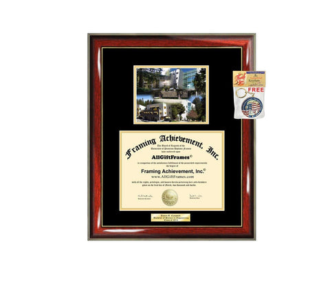 Diploma Frame UCSC University of California Santa Cruz Graduation Gift Idea Engraved Picture Frames Engraving Degree Graduate Bachelor Masters MBA PHD Doctorate School