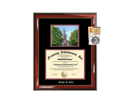 Diploma Frame Big Denison University Graduation Gift Case Embossed Picture Frames Engraving Certificate Personalized Degree