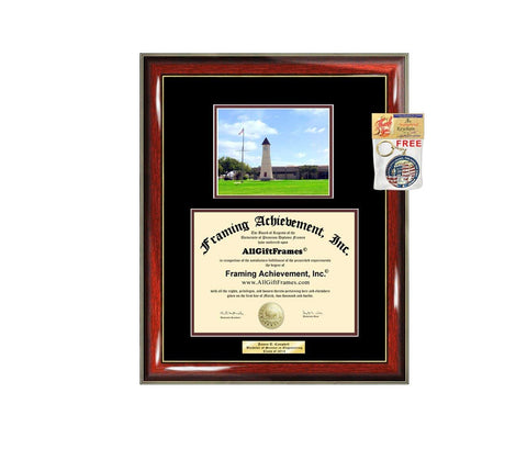 Diploma Frame TAMUG Texas A&M University Galveston Graduation Gift Idea Engraved Picture Frames Engraving Degree Bachelor Masters MBA PHD Doctorate School