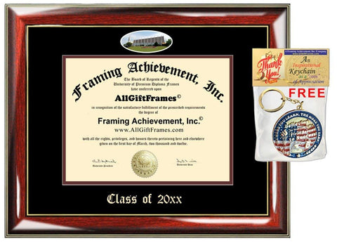 Graduation Diploma Frame Embossed Oral Roberts University College Best Graduation ORU Frame Double Mat Campus Fisheye Picture Frame Cheap Certificate Graduate Gift