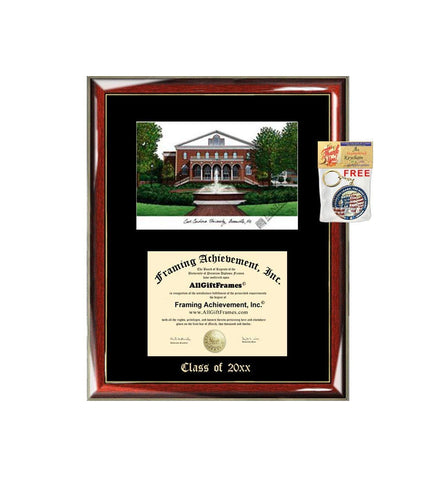 East Carolina University ECU Graduation Custom Frame Emboss Lithograph Diploma Degree Framing Embossed Bachelor MBA Master PHD Certificate Framing