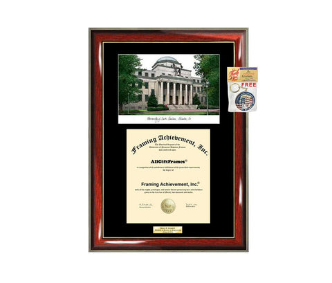University of South Carolina Diploma Frame Lithograph USC Graduation Degree College Framing Graduate Gift University Diploma Frame