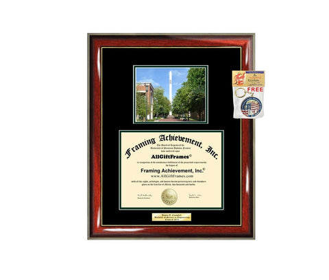 Diploma Frame University of North Carolina Charlotte UNCC Graduation Gift Idea Engraved Picture Frames Engraving Degree Nursing Business Engineering Education School