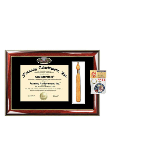 University of Florida Diploma Frame Tassel Holder Box UF School Campus Photo Double Black Matted Degree Framing Graduation Gift Bachelor Master MBA Doctorate PHD Certificate Holder Case
