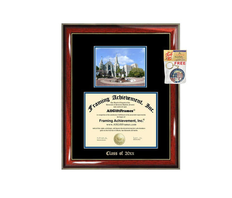 Diploma Frame Big Creighton University Graduation Gift Case Embossed Picture Frames Engraving Certificate Personalized Degree