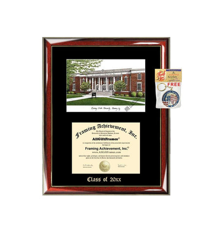 Murray State University MSU Graduation Custom Frame Emboss Lithograph Diploma Degree Framing Embossed Bachelor MBA Master PHD Certificate Framing