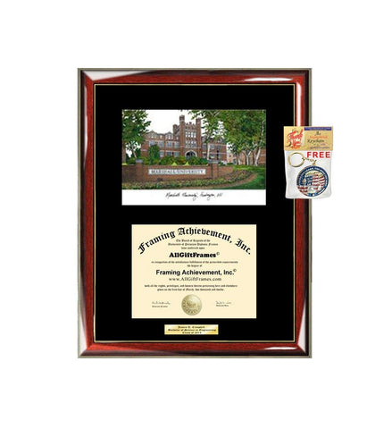 AllGiftFrames Marshall University Diploma Frame Lithograph Degree Graduation Framing Black Matted Engraved Custom University Graduate Gift Holder Case