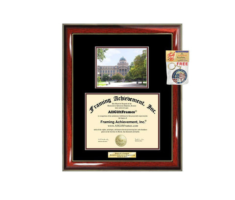 Diploma Frame TAMU Texas A&M University College Station Graduation Gift Idea Engraved Picture Frames Engraving Degree Bachelor Masters MBA PHD Doctorate School