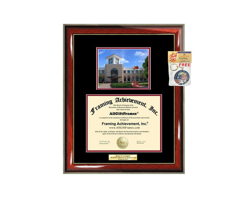 Diploma Frame Florida Atlantic University FAU Graduation Gift Idea Engraved Picture Frames Engraving Degree Large Cheap Graduate Bachelor Masters MBA PHD Doctorate