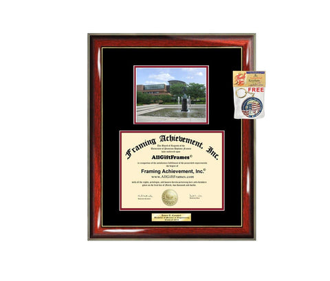 Diploma Frame Saginaw Valley State University SVSU Graduation Gift Idea Engraved Picture Frames Engraving Degree Cheap Graduate Bachelor Masters MBA PHD Doctorate School