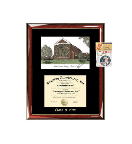 Hardin-Simmons University HSUTX Graduation Custom Frame Emboss Lithograph Diploma Degree Framing Embossed Bachelor MBA Master PHD Certificate Framing