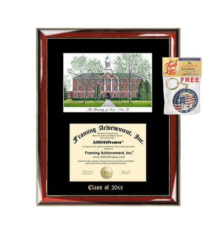 University of Maine Graduation Custom Frame Emboss Lithograph Diploma Degree Framing Embossed Bachelor MBA Master PHD Certificate Framing