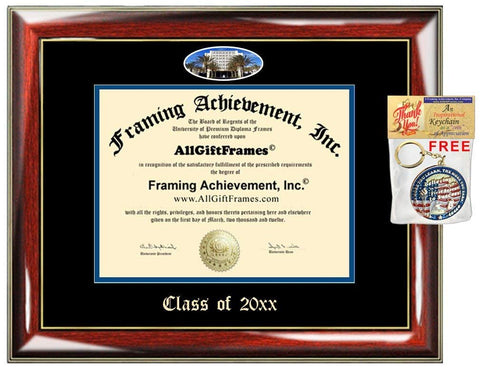 CSUF Custom Diploma Frames Embossed Best Graduation Degree Frame CSUF Double Mat Campus Fisheye Picture Frame Cheap Degree Certificate Holder Graduate Gift