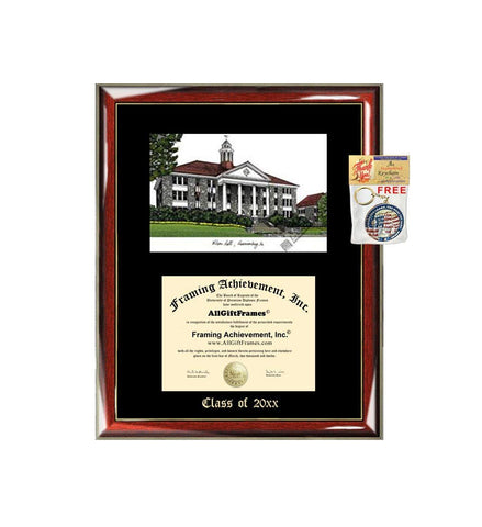 James Madison University JMU Graduation Custom Frame Emboss Lithograph Diploma Degree Framing Embossed Bachelor MBA Master PHD Certificate Framing