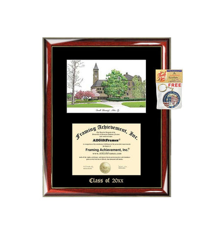 Cornell University Graduation Custom Frame Emboss Lithograph Diploma Degree Framing Embossed Bachelor MBA Master PHD Certificate Framing