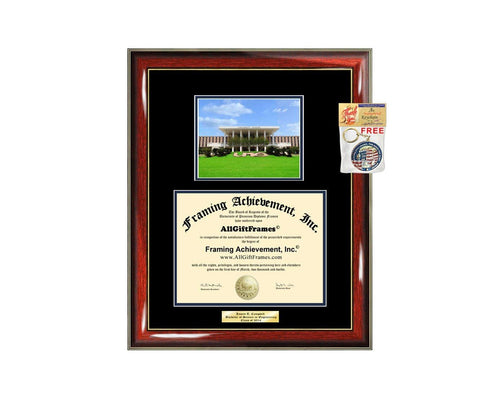 Diploma Frame UNO University of New Orleans Graduation Gift Idea Engraved Picture Frames Engraving Degree Cheap Graduate Bachelor Masters MBA PHD Doctorate School
