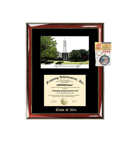 College of Mt. St. Josephs MSJ Graduation Custom Frame Emboss Lithograph Diploma Degree Framing Embossed Bachelor MBA Master PHD Certificate Framing