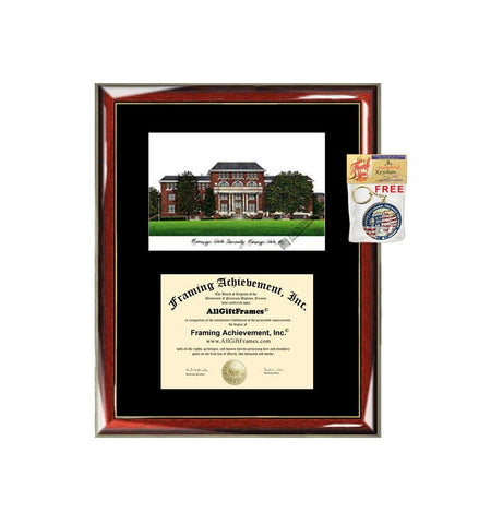Missouri State University Graduation Custom Frame Emboss Lithograph Diploma Degree Framing Embossed Bachelor MBA Master PHD Certificate Framing
