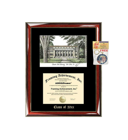 Colorado State University CSU Graduation Custom Frame Emboss Lithograph Diploma Degree Framing Embossed Bachelor MBA Master PHD Certificate Framing