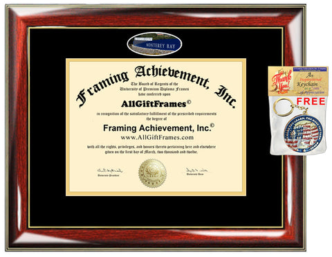 CSUMB diploma frame California State University Monterey Bay degree plaque school picture campus certificate framing graduation Cal State
