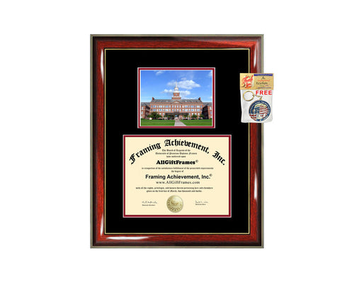 University of Cincinnati diploma frame campus photo certificate framing graduation document college degree plaque graduate document frames