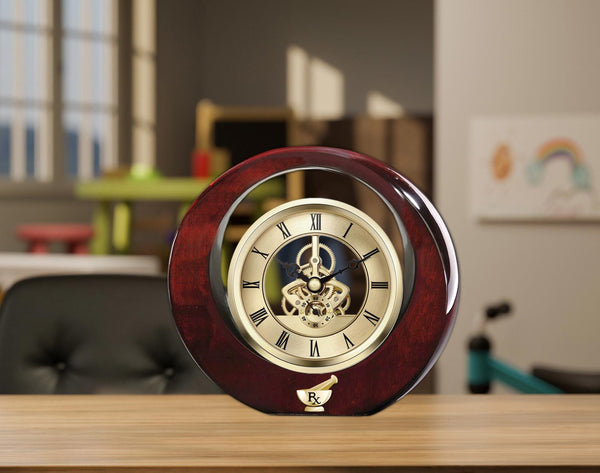 Pharmacist gift congratulation doctor pharmacy graduation retirement desk clock