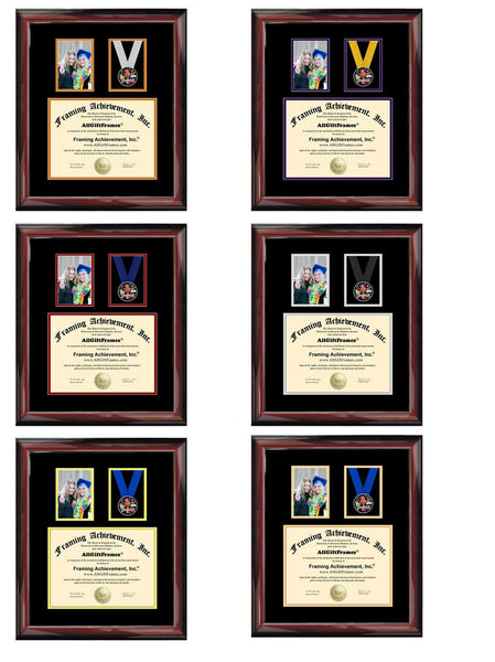 School Graduation Picture Frame College Graduate 4x6 Photo Framing Diploma Certificate Military Medal Award Medallion Ribbon University Case Display Gift Case