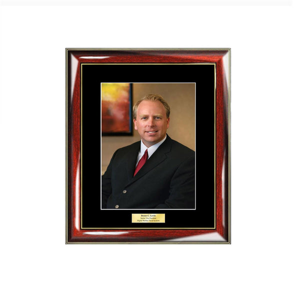 Engrave Photo Frame Picture Engraving Matted 8x10 Executive Portrait Military Retirement Promotion Employee Month Photograph